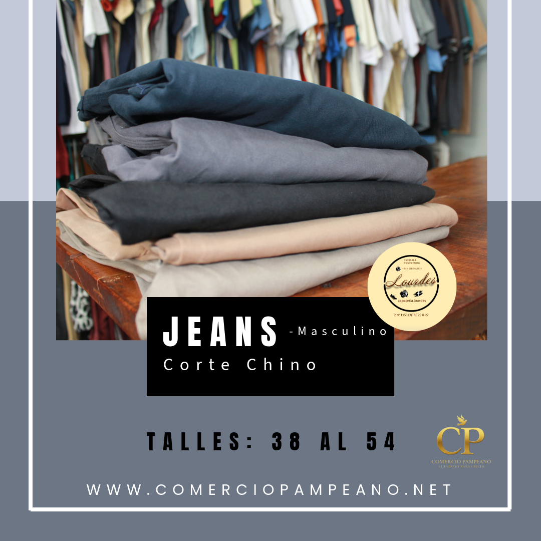Lourdes - Jeans Corte Chino Hombre - Flay