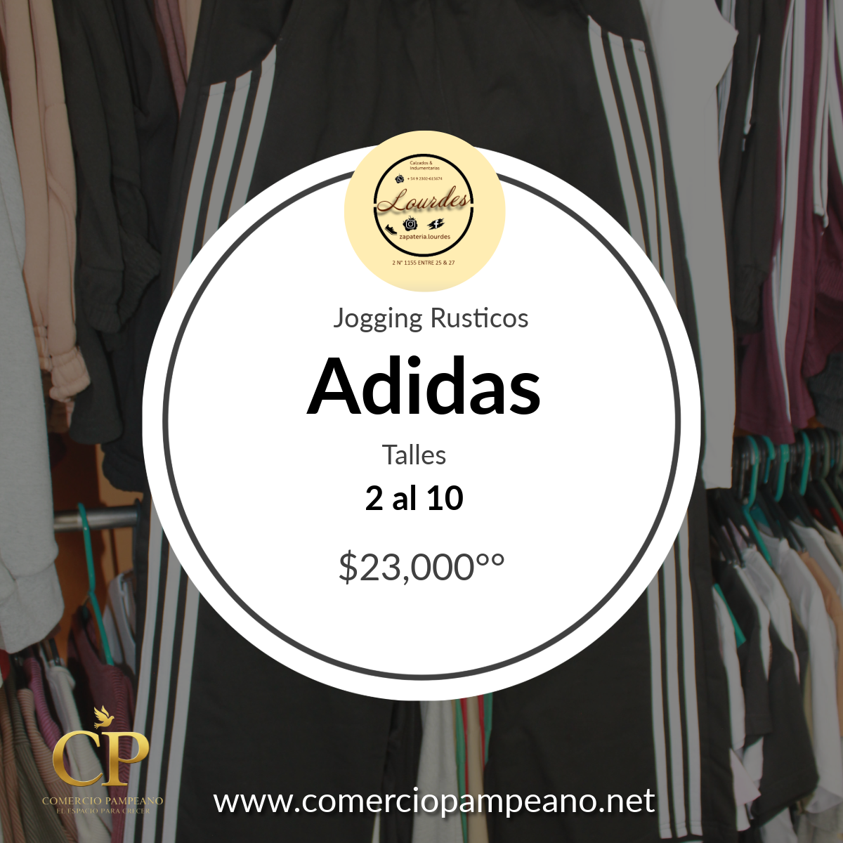 Lourdes - Jogging Rusticos Adidas - Flay